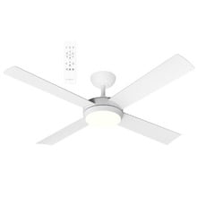 Quantum Matte White DC Ceiling Fan with LED Light